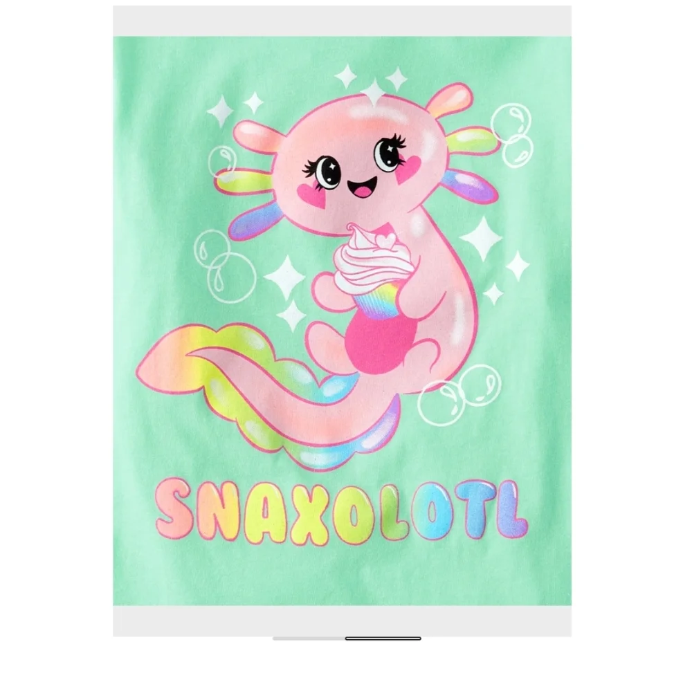 NWT The Children's Place Mint Snaxolotl Long Sleeve Tee